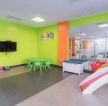 武汉幼儿园室内装饰绿色墙面装修效果图片