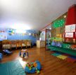 郑州幼儿园深黄色木地板装修效果图片