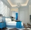 地中海风格单身豪华卧室装修效果图片