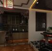 中式家装风格厨房吧台设计