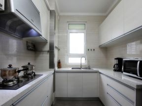 小户型整体厨房橱柜大理石台面设计案例