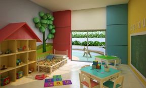 高檔幼兒園裝修設(shè)計效果圖 混搭設(shè)計風(fēng)格