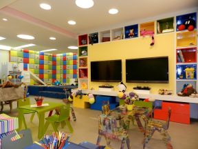 高檔幼兒園裝修設(shè)計效果圖 電視墻裝修