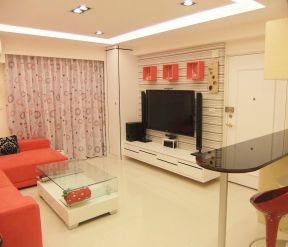 小客廳裝修效果圖片 電視背景墻效果圖大全