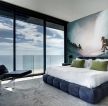 海景别墅现代卧室设计效果图