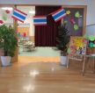 日式幼儿园室内浅色木地板装修效果图 