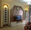 家装客厅瓷砖电视背景墙装修设计效果图