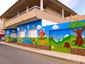 幼儿园墙裙装修效果图 现代建筑风格