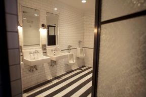 酒吧卫生间装修效果图 瓷砖墙面效果图
