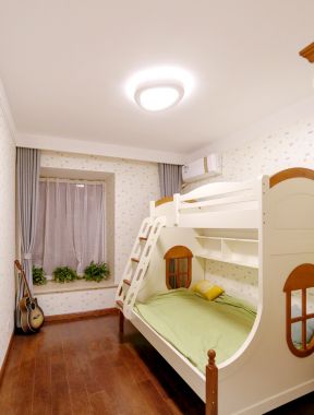 男儿童房 高低床装修效果图片