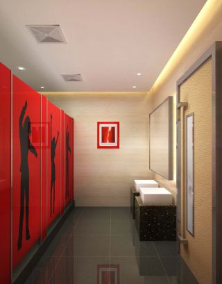 酒吧卫生间现代室内设计装修效果图 