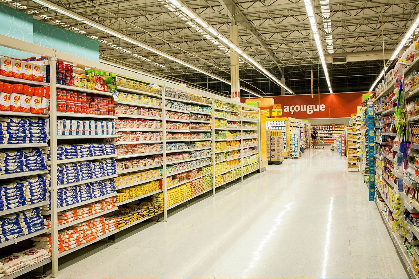 超市室内装修吊顶设计效果图片大全