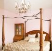 美式小卧室家具双人床装修效果图片
