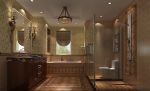别墅卫生间砖砌浴缸装修效果图