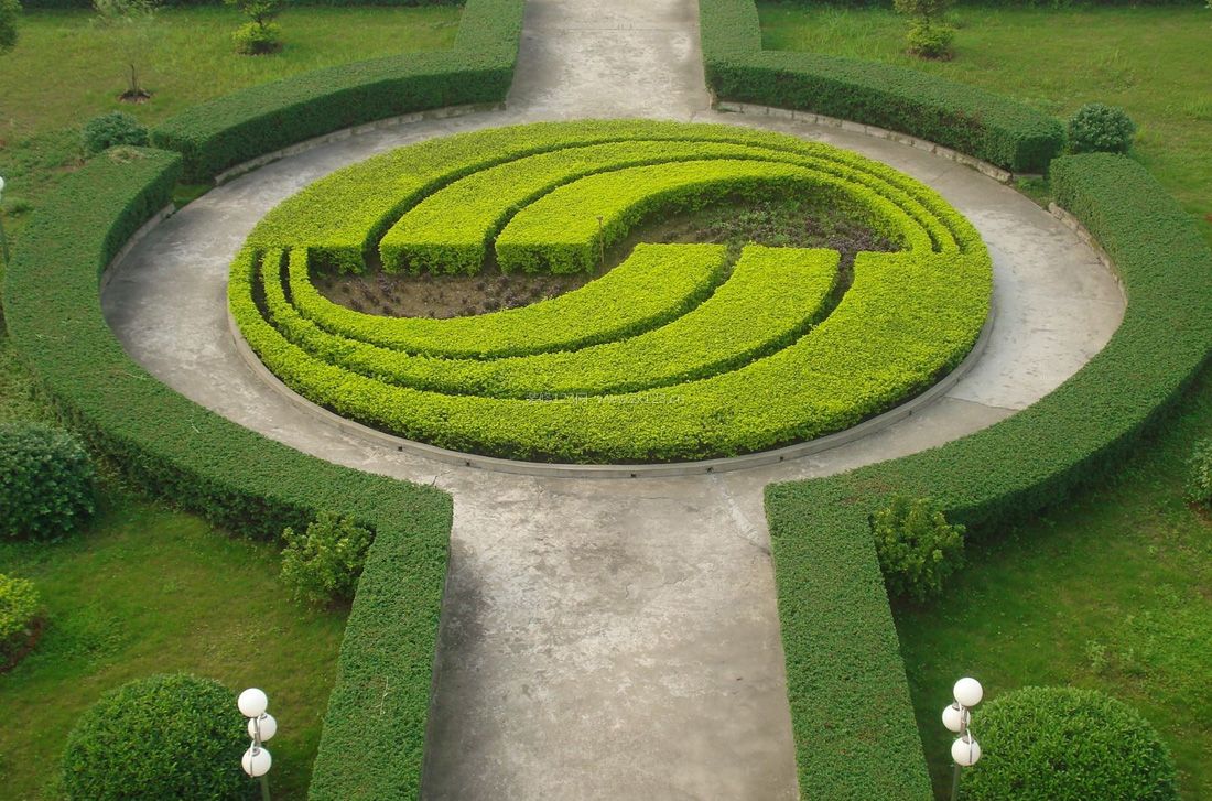 现代设计风格公园花坛设计绿化效果图