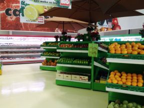 超市装修效果图大全 水果超市装修效果图