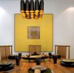 现代中式风格餐厅吊灯效果图片
