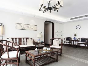 小戶型客廳實(shí)景 簡(jiǎn)約中式風(fēng)格裝修效果圖片