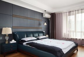 室内现代简约风格 双人床装修效果图片