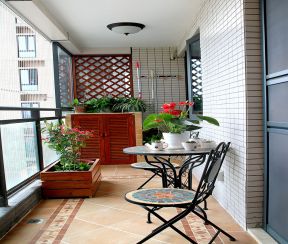 家装阳台效果图 置物凳装修效果图片