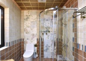 卫生间隔断效果图 淋浴房装修效果图片