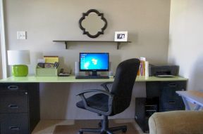 办公室装修管理简约电脑桌效果图片