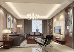 家裝客廳設(shè)計(jì)效果 簡約吊燈裝修效果圖片