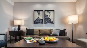 小户型客厅沙发 沙发背景墙装修效果图片