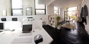 60平办公室装修 现代简约黑白风格