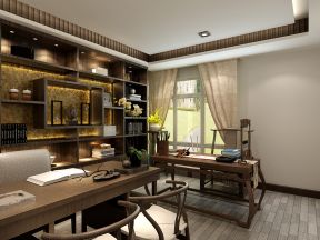 中式別墅設(shè)計(jì)圖 書房裝修效果圖大全