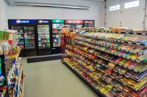 40-50平米超市装修效果图 超市货架装饰图片