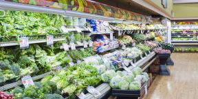 40-50平米超市装修效果图 现代蔬菜超市摆设图片
