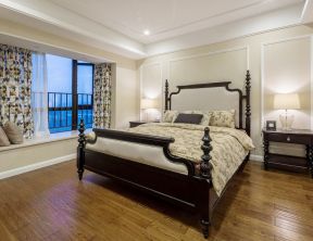 美式简约风格15平方米卧室装修图片