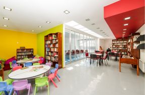 幼儿园建筑室内米白色地砖装修效果图片