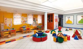现代风格幼儿园墙面布置图片欣赏 
