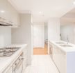 120平米开放式厨房白色整体橱柜装修效果图片