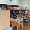 幼儿园中班环境布置书柜装修效果图片