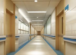 医院装潢设计 医院装修效果图之走廊