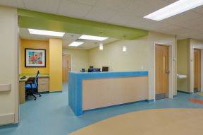 田园装修设计儿童医院背景效果图片
