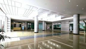 医院大厅灰色地砖装修效果图片
