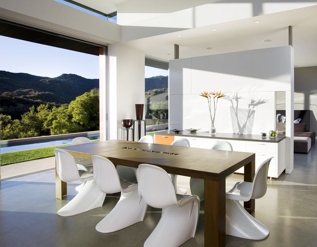室内设计现代简约风格餐桌椅子装修效果图片
