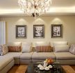 现代家装客厅沙发背景墙装饰画设计效果图