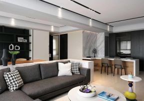 现代简约客厅 小户型转角布艺沙发