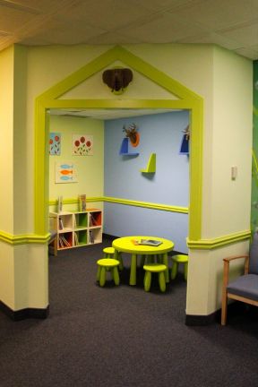 幼儿园吊顶设计效果图 室内简约装饰