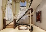 三层别墅室内楼梯设计装修效果图片