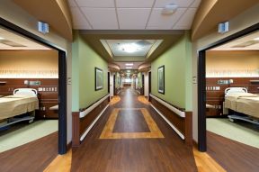 医院装修效果图之走廊 现代混搭风格