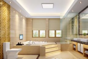 现代卫生间家居按摩浴缸装修效果图片