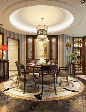 中式風(fēng)格隔斷裝修圖 家裝餐廳設(shè)計(jì)