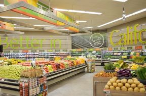 大型欧美超市内部装修设计效果图