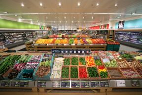 大型欧美超市内部装修设计效果图片